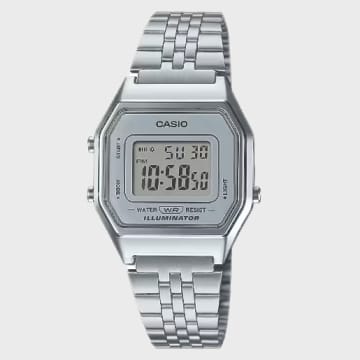 Casio - Reloj de plata Vintage LA680WEA-7EF