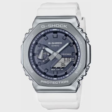 G-Shock - Montre G-Shock GM-2100WS-7AER Blanc Argenté