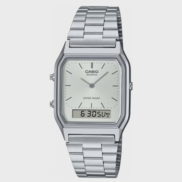 Casio - Reloj de plata Vintage AQ-230A-7AMQYES