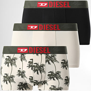 Diesel - Set di 3 boxer Damien 00ST3V-0TIAG Beige Nero Verde Khaki