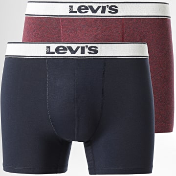 Levi's - Set van 2 boxerslips 701227424 Bordeaux Chiné Bleu Marine