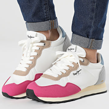Pepe Jeans - Natch Basic Sneakers donna PLS40001 Deep Fushia Pink