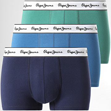 Pepe Jeans - Set di 3 pugili PMU11145 Verde Navy Blu