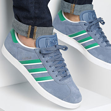 Adidas Originals - Gazelle Sneakers IG6196 Gerenoveerd Inktgroen Schoeisel Wit