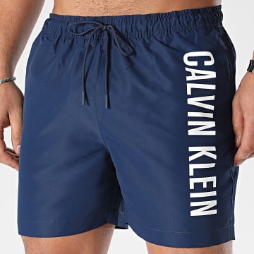 Calvin Klein - Pantalón Corto de Baño Mediano con Cordón 1004 Azul Marino