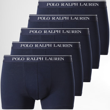 Polo Ralph Lauren - Set di 5 boxer blu navy