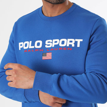 Polo Sport Ralph Lauren - Felpa girocollo Sport Logo Blu Reale