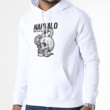 Swift Guad - Sweat Capuche NarvaLo For Life Blanc