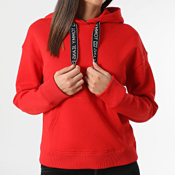Tommy Jeans - Sweat Capuche Boxy Logo Drawcord 7794 Rouge