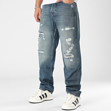 2Y Premium - Jeans baggy in denim blu