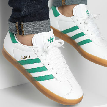 Adidas Originals - Baskets Gazelle IH2216 Footwear White Bold Green Gold Metallic