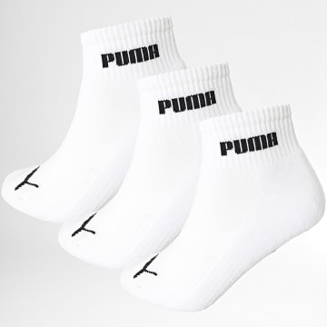 Puma - Confezione da 3 paia di calzini a quarti 701225904 Bianco