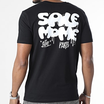 Sale Môme Paris - Camiseta Paint Tag Negro Blanco