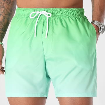 LBO - Shorts de baño en capas verde fluo 0335