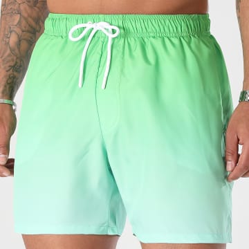 LBO - Shorts de baño en capas verde fluo 0335
