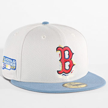 New Era - Cappellino 59 Fifty Boston Red Sox 60504357 Beige Blu chiaro