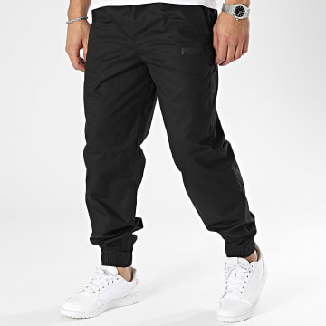 PUMA - Pantalón jogger negro Essentials Slim Hombre
