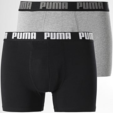 Puma - Set di 2 boxer 701226387 Grigio erica nero