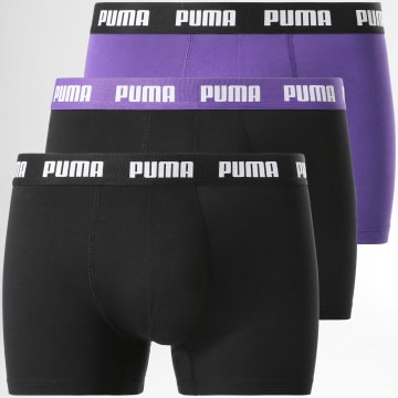Puma - Confezione da 3 boxer 701226820 Viola Nero