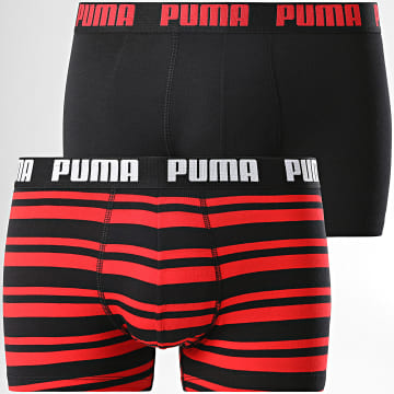 Puma - Set di 2 boxer 701226393 Rosso Nero