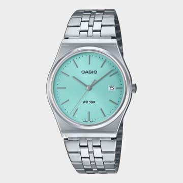 Casio - Montre Timeless MTP-B145D-2A1VEF Argenté Turquoise