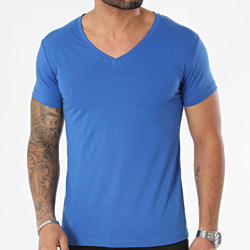 MTX - Camiseta cuello pico azul