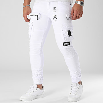 MTX - Pantaloni Cargo Jean bianchi