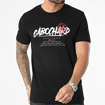 25G - Camiseta Cabochard Certified Negro Blanco Rojo
