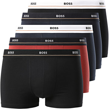 BOSS - Lot De 5 Boxers 50514909 Bordeaux Bleu Marine Noir