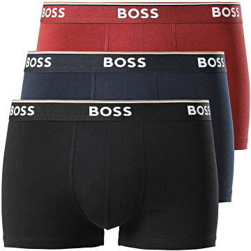 BOSS - Set di 3 boxer 50514928 Bordeaux Blu Navy Nero