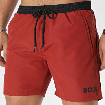 BOSS - Pantaloncini da bagno Starfish 50515191 Rosso scuro