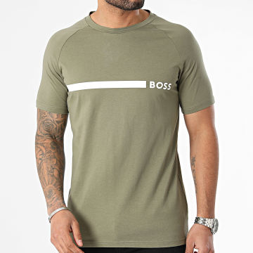 BOSS - Slim Tee Shirt 50517970 Verde caqui
