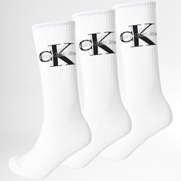 Calvin Klein - Set di 3 paia di calzini 0514 bianco