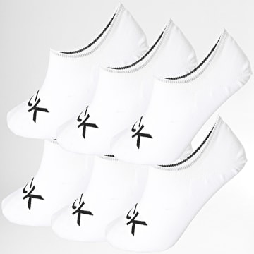 Calvin Klein - Lot De 6 Paires De Chaussettes Footie 0501 Blanc