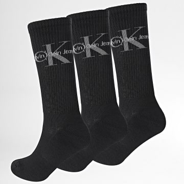 Calvin Klein - Lote de 3 pares de calcetines 0514 Negro