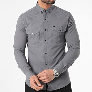 Classic Series - Chemise Manches Longues Gris Anthracite
