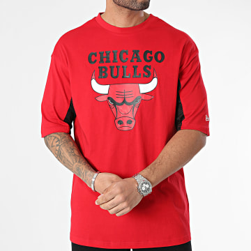 New Era - Maglietta dei Chicago Bulls 60435481 Rosso Nero