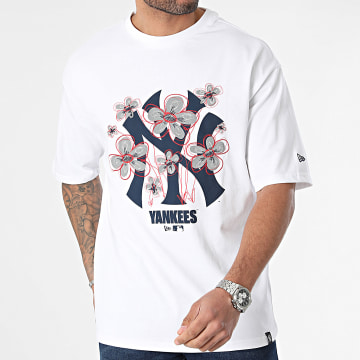 New Era - Camiseta New York Yankees Blanco Azul Marino Gris Rojo Floral