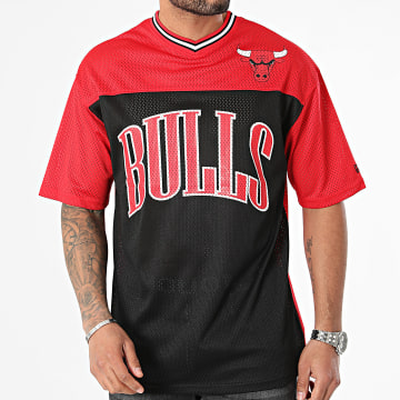 New Era - Arch Graphic Mesh Tee Shirt Chicago Bulls 60435447 Negro Rojo