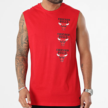 New Era - Camiseta de tirantes Chicago Bulls NBA 60435483 Rojo