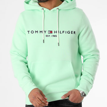 Tommy Hilfiger - Tommy Logo Sudadera con capucha 1599 Verde claro