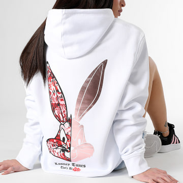 Looney Tunes - Sudadera con capucha Edición San Valentín Mujer Bugs Bunny Blanco