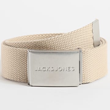 Jack And Jones - Cinturón Beige Sólido