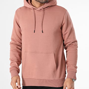 Only And Sons - Sweat Capuche Ceres Rose Foncé