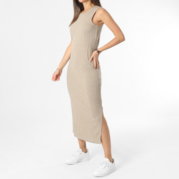 Only - Maxivestido de mujer Tonsy Light Brown Heather