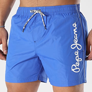 Pepe Jeans - Shorts de baño con logo PMB10393 Azul real