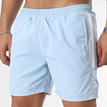 BOSS - Shorts de baño Dolphin 50508798 Azul claro