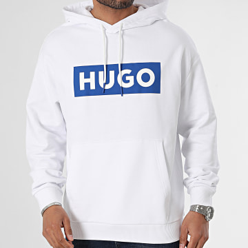 Hugo Blue - Nalves Felpa con cappuccio 50522370 Bianco