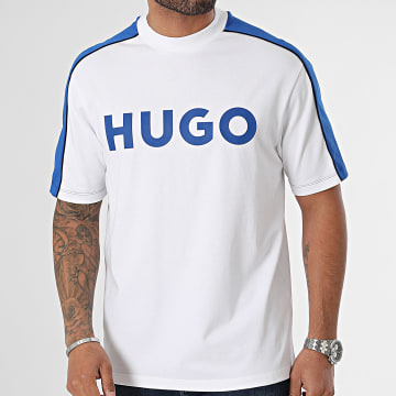 Hugo Blue - Tee Shirt Neusebio 50510500 Blanc Bleu Roi