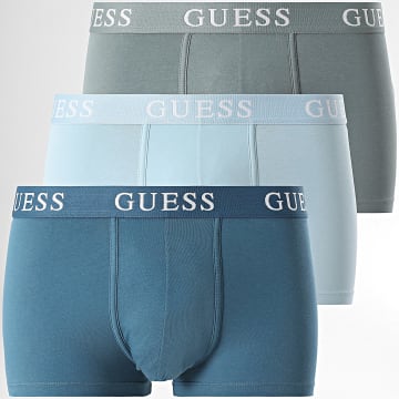 Guess - Set De 3 Boxers U4GG03-K6YW0 Azul Claro Caqui Verde